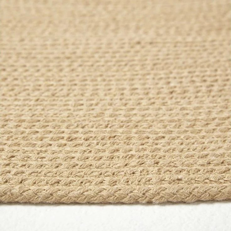 Homescapes Teppich Handgewebter geflochtener Teppich in Beige, 50x80 cm, Höhe: 20 mm – Bild 3