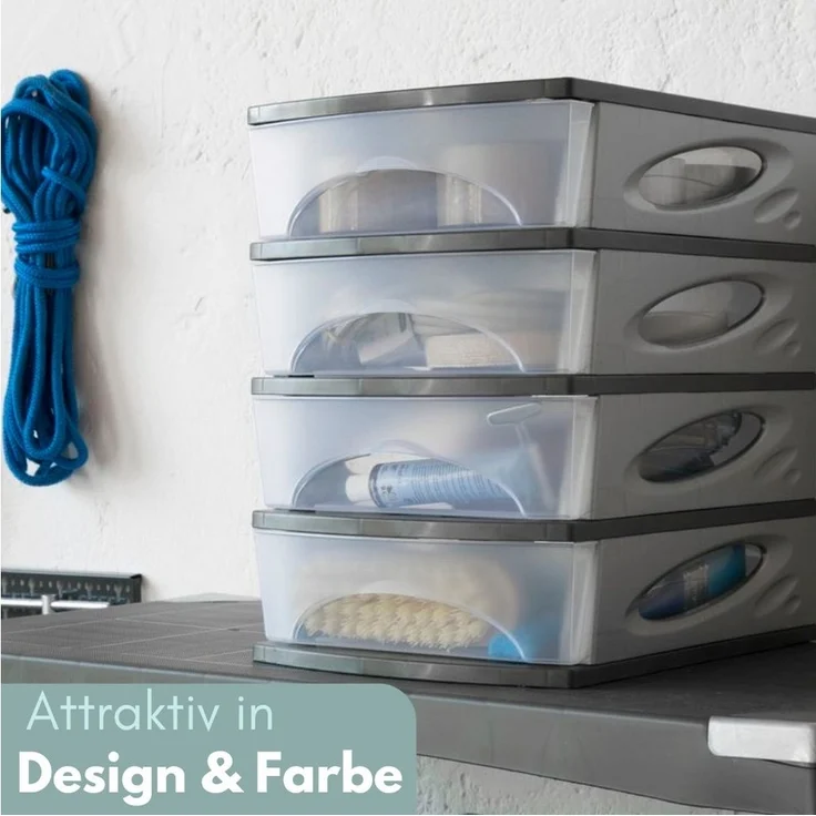 GarPet Auflagenbox Schubladenbox A4 Ablagefächer Stapelbar Büro Ablagebox A4 Briefablage – Bild 2