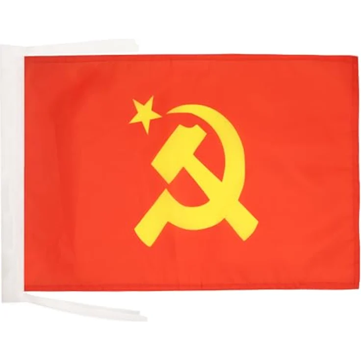 AZ FLAG - Flagge Sowjetunion Udssr Zentraler Logo - 45x30 cm Mit Kordel - Kommunismus Fahne 30 x 45 Cm - Flaggen – Bild 1