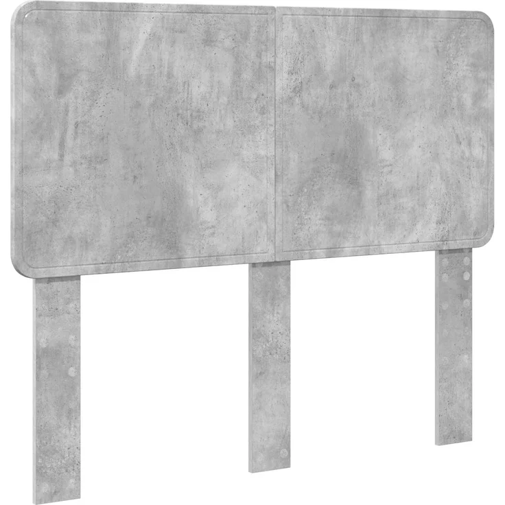 vidaXL Bettrahmen Beton Grau 135 x 190 cm Massives Kiefernholz 3412500 – Bild 5