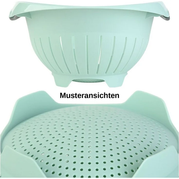 Engelland Nudelsieb Abtropfsieb, Seiher, Kunststoff, (Vorteils-Set, 1-St, Ø 24,5 cm), spülmaschinengeeignet, BPA-frei, lebensmittelecht – Bild 2
