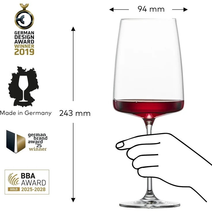 Zwiesel Glas VIVID SENSES kraftvoll & würzig Weinglas 2er Set – Bild 14