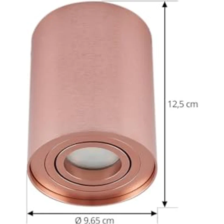 Arcchio Jolina, Wohnzimmerleuchte in Kupfer, 1-flammig, GU10, modern aus Aluminium – Bild 5