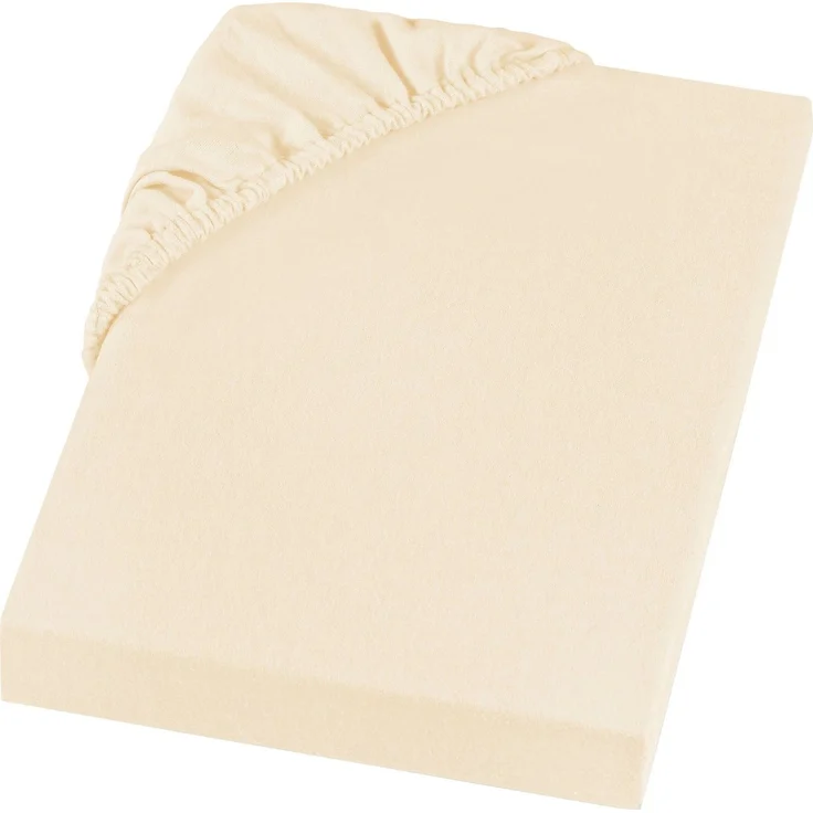 Setex REFIBRA Feinbiber Spannbettlaken creme 140 x 200 cm – Bild 1