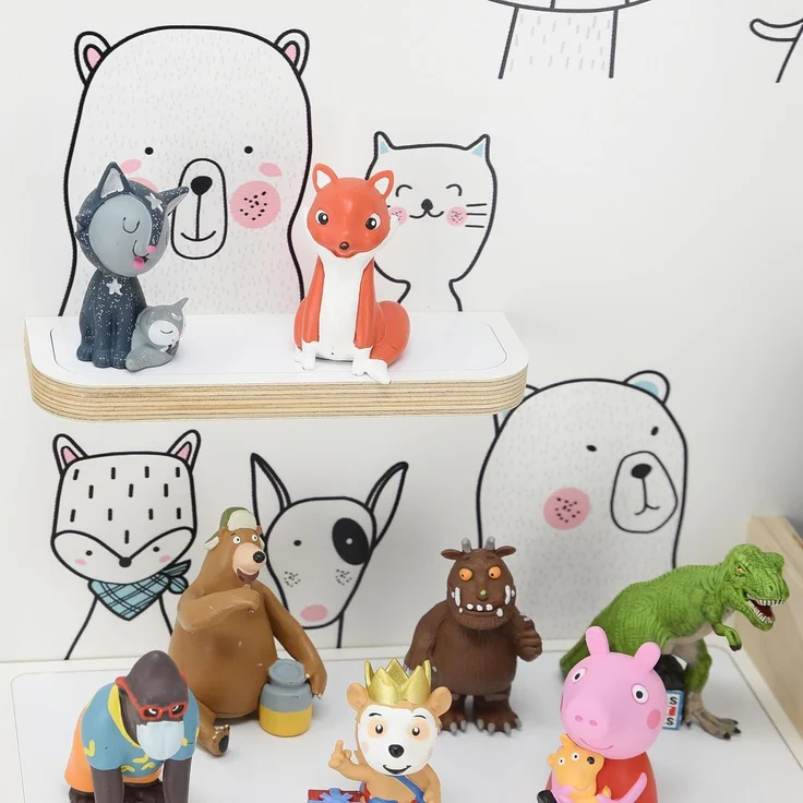 stadtecken Kinder Regal für Musikbox I Geeignet für die Toniebox und ca. 50 Tonies I Perfekte Aufbewahrung für Kinderzimmer I zum Aufstellen oder Aufhängen (Freunde, Mittel) – Bild 2