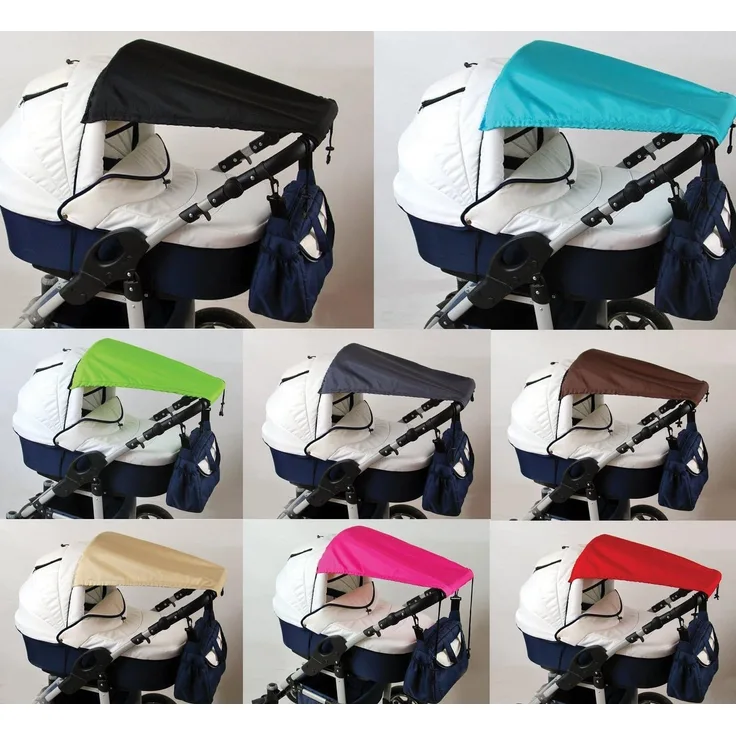 BABYLUX Sonnenschutz SONNENSEGEL für Kinderwagen Buggy UV Schütz (75. Sterne)