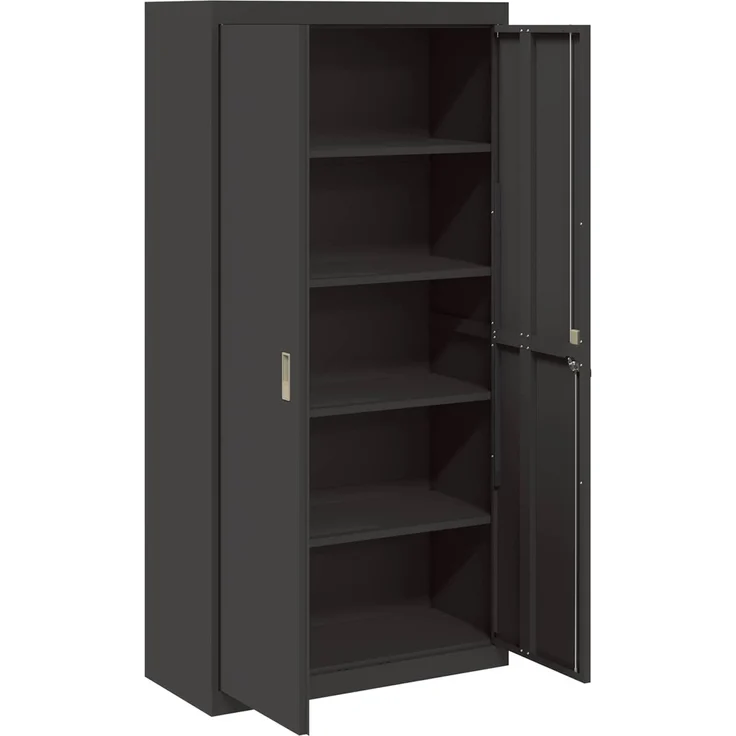 vidaXL Aufbewahrungsschrank Schwarz 90 x 40 x 180 cm Stahl 3406166 – Bild 5