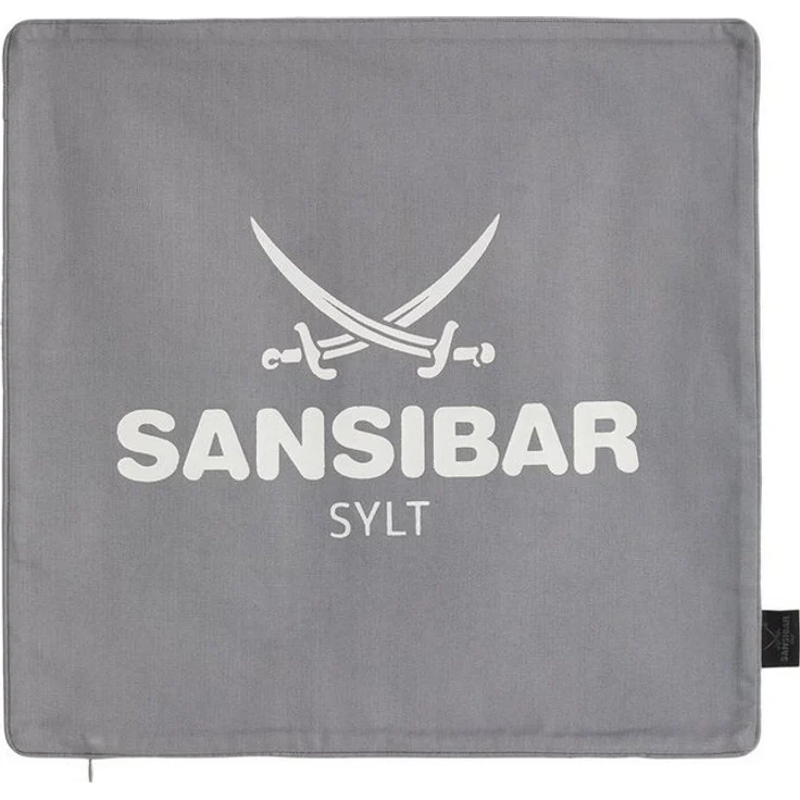 Sansibar Sylt Kissenhülle Kissenbezug Sansibar Sylt Kissenhülle, Sansibar Logo Druck, 45x45 cm, mit Logo-Schriftzug, mit verdecktem Reißverschluss – Bild 5