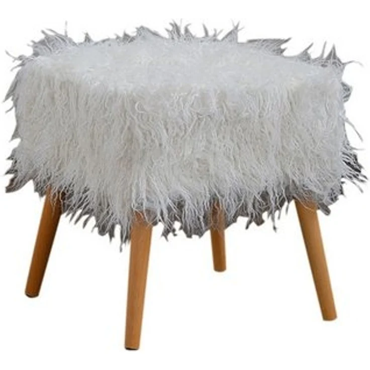 KAWOLA Hocker FYNN, Fell Fellhocker verschiedene Farben – Bild 4