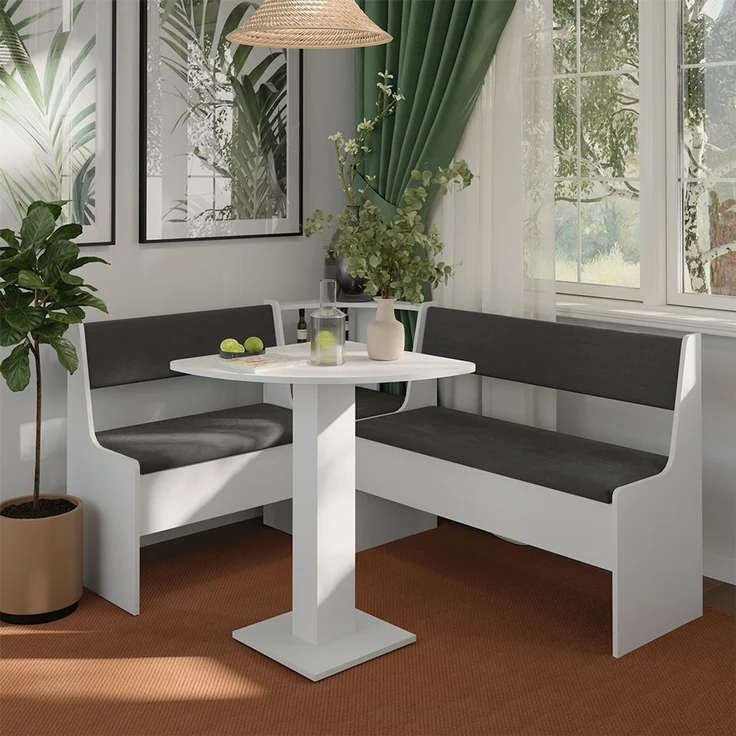 Eckbankgruppe Roman Weiß 60 x 60 cm Vicco – Bild 3