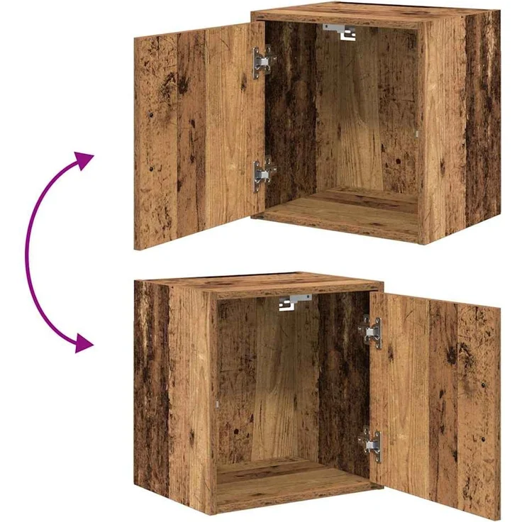 vidaXL Garagen-Wandschrank Altholz-Optik Holzwerkstoff 860639 – Bild 8