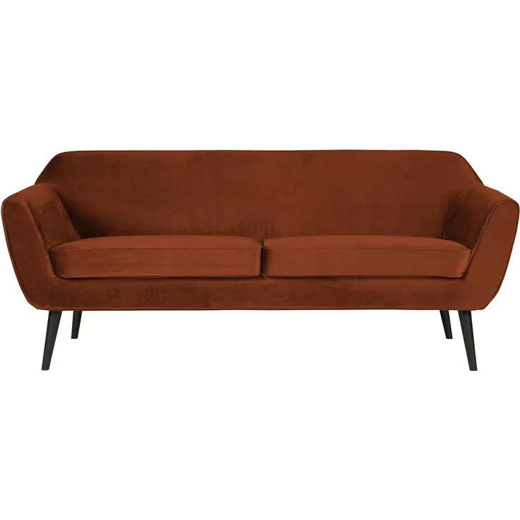 Sofa Rocco Samt, 187cm Rost