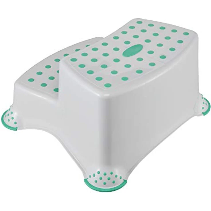 Keeeper Peppa Tritthocker Schemel zweistufig mit anit-rutsch-funktion Soft Grey – Bild 3