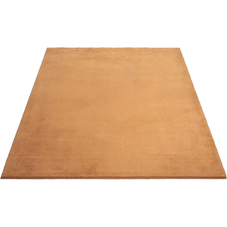 the carpet Relax kuscheliger Kurzflor Teppich, Anti-Rutsch Unterseite, Waschbar bis 30 Grad, Super Soft, Felloptik, Terra, 120x160 cm – Bild 3