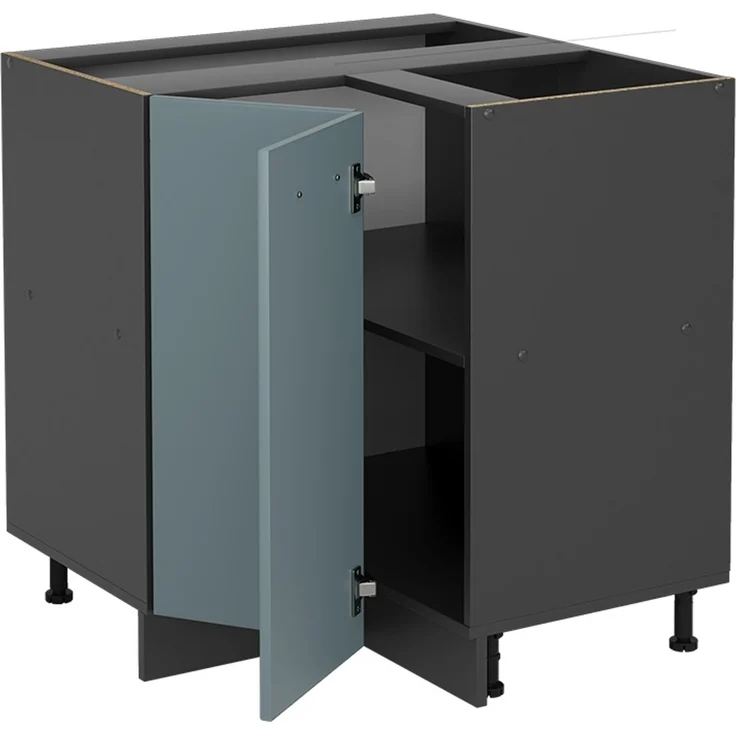 Eckunterschrank R-Line Blau-Grau 75.6 cm AP Marmor Vicco – Bild 4