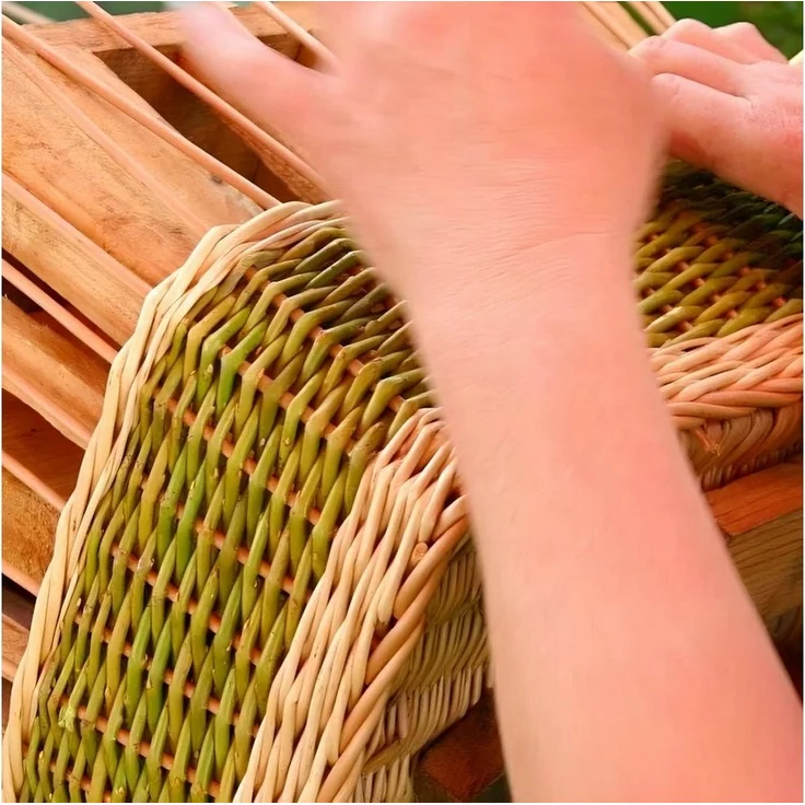 KONZEPT Brotkorb Bäckerkorb handgeflochten Regalkorb, Naturweide, 60х40 / 40х30 – Bild 2