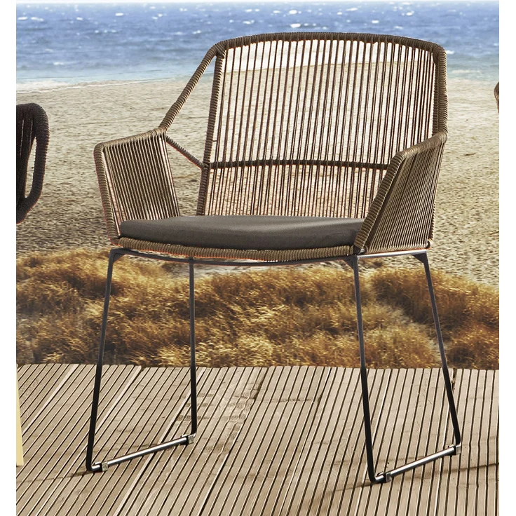 Gartenstuhl SANSIBAR STOCKHOLM BHT 62x83x64 cm braun Stapelstuhl Klappstuhl – Bild 1