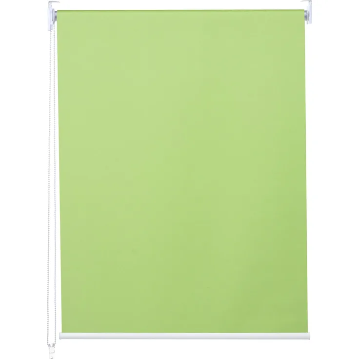 Rollo HWC-D52, Fensterrollo Seitenzugrollo Jalousie, 60x230 cm Sonnenschutz Verdunkelung blickdicht ~ hellgrün