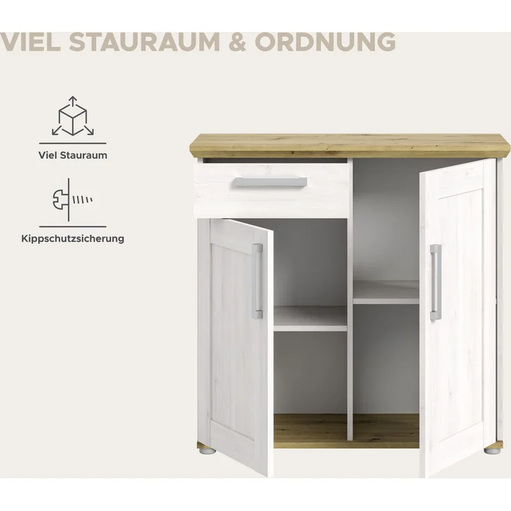 Kommode Verona II - Sibiu Lärche / Artisan Eiche – Bild 8