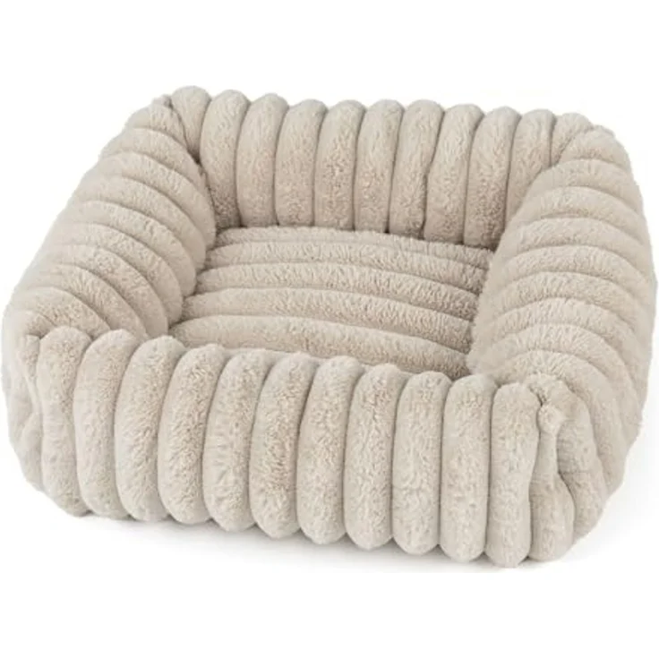 Wallace & Jones Tierbett Hundebett Mary, Hundekörbchen, weich, Breitcord Optik – Bild 4