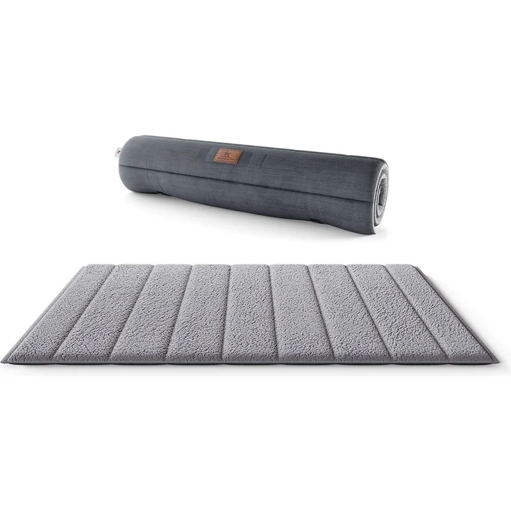 Knuffelwuff Hundematte Reisematte Linea Travel, Kuscheliges Velours mit Teddybezug – Bild 1