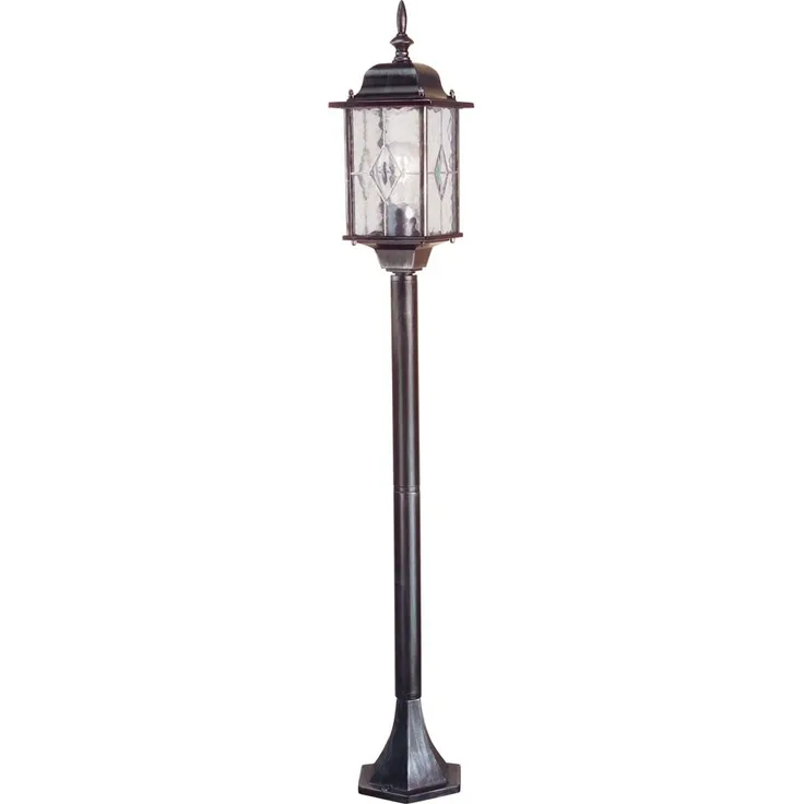 Außenleuchte, Kandelaber, Stehleuchte, schwarz, Höhe 123,5 cm