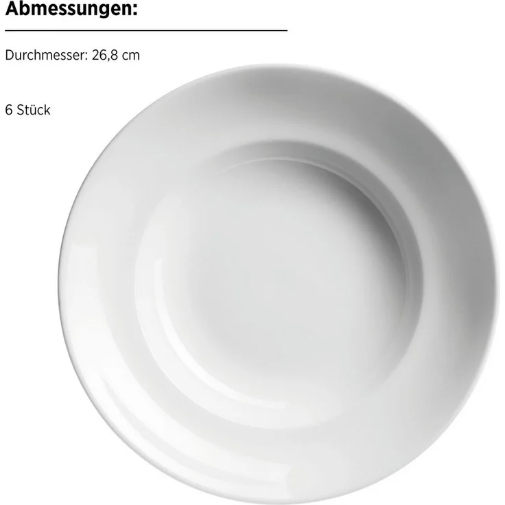MÄSER Pastateller BARCA, Pastateller Set, Porzellan, (6 St) – Bild 2