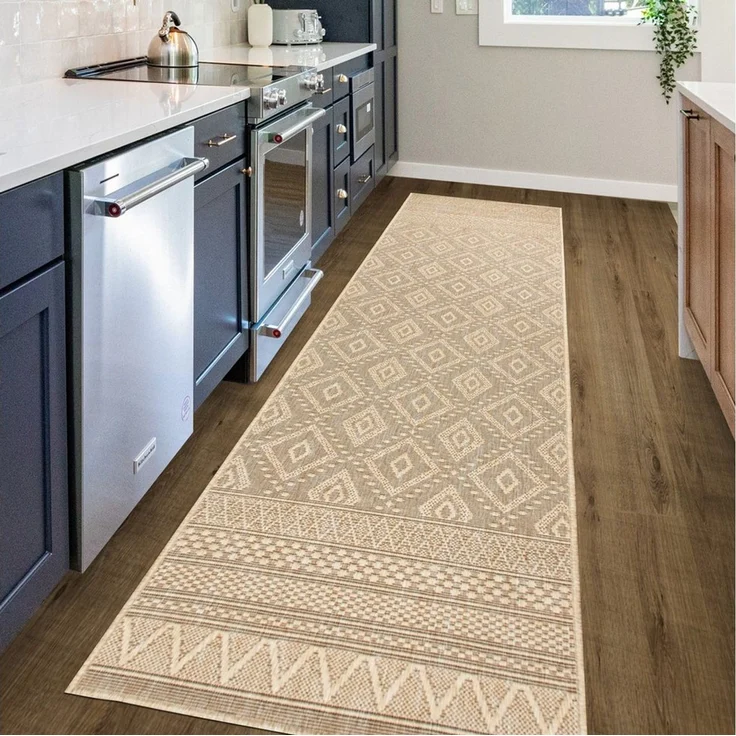 OTTO home Teppich Toronto auch als Läufer erhältlich, rechteckig, Höhe: 3 mm, In- und Outdoor geeignet, Sisal-Optik, Wetterfest & UV-beständig, Boho – Bild 5