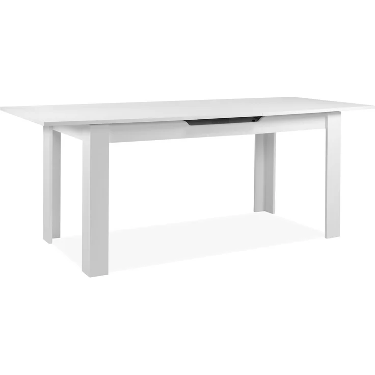 Finori Birmingham 80B Auszugstisch, weiß | Auszugstisch für Esszimmer | Maß: B x H x T ca. 160-200 x 75 x 80 cm | Zeitlos & Praktischer Auszugstisch - ausziehbar von 160 cm auf 200 cm (1 Einlegeplatte á 40 cm) – Bild 1