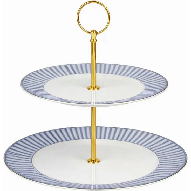 Neuetischkultur Etagere Etagere Keramik 2 stöckig Servieretagere 24 cm, Keramik, (1 Etagere ohne Dekoration)