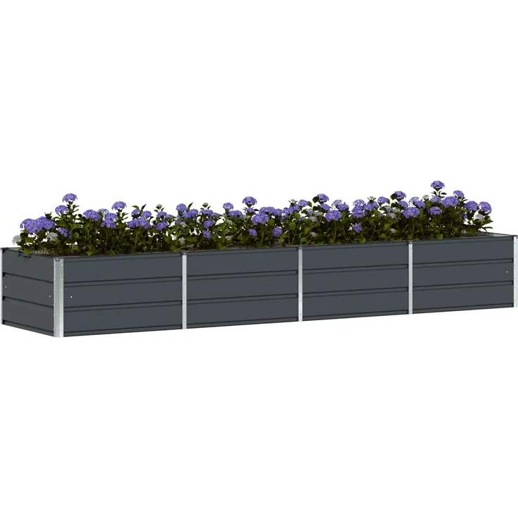 vidaXL Pflanzkübel Anthrazit 320 x 80 x 45 cm Stahl 42018196 – Bild 2