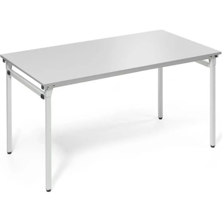 Soennecken Klapptisch 4-Fuß 1.400x700mm Gestell alusilber Platte licht