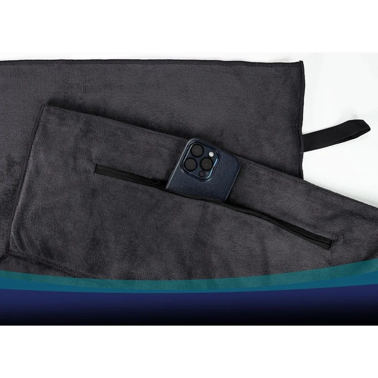 ZOLLNER Fitnesstuch, 85% Polyester 15% Nylon, 50x120 cm, graphit – Bild 6