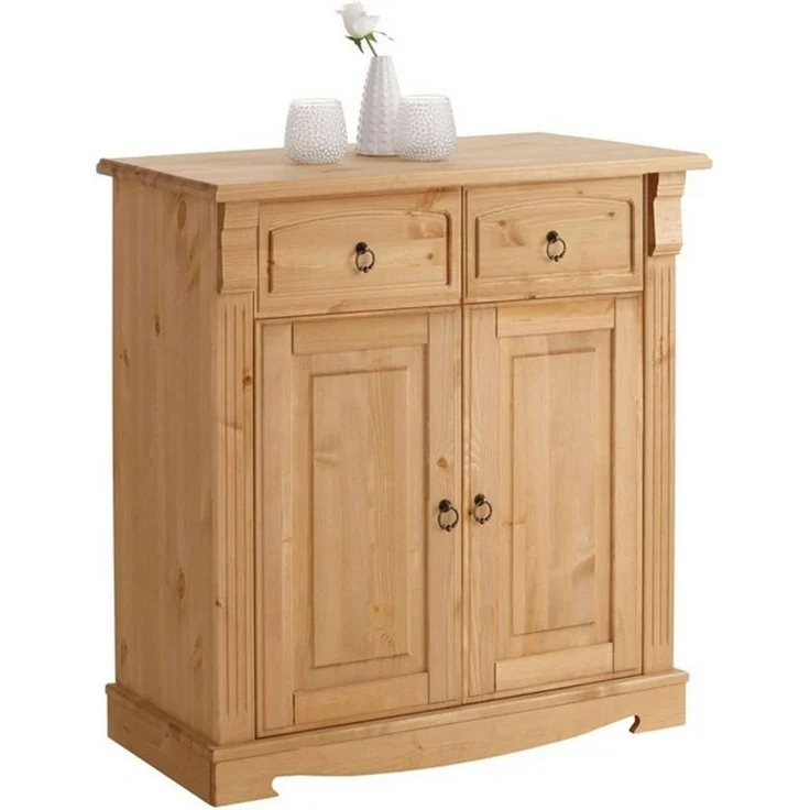OTTO home Kommode Anna, Sideboard, Anrichte, Stauraumschrank (B/T/H: 94/40/88 cm), aus massiver Kiefer, Breite 94 cm, mit Kassettenoptik, FSC® – Bild 4