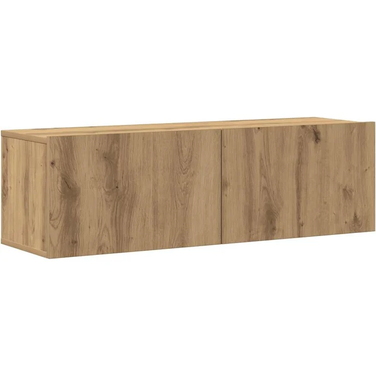 vidaXL 4-tlg. TV-Schrank-Set Wandmontage Artisan-Eiche Holzwerkstoff 3329018 – Bild 3