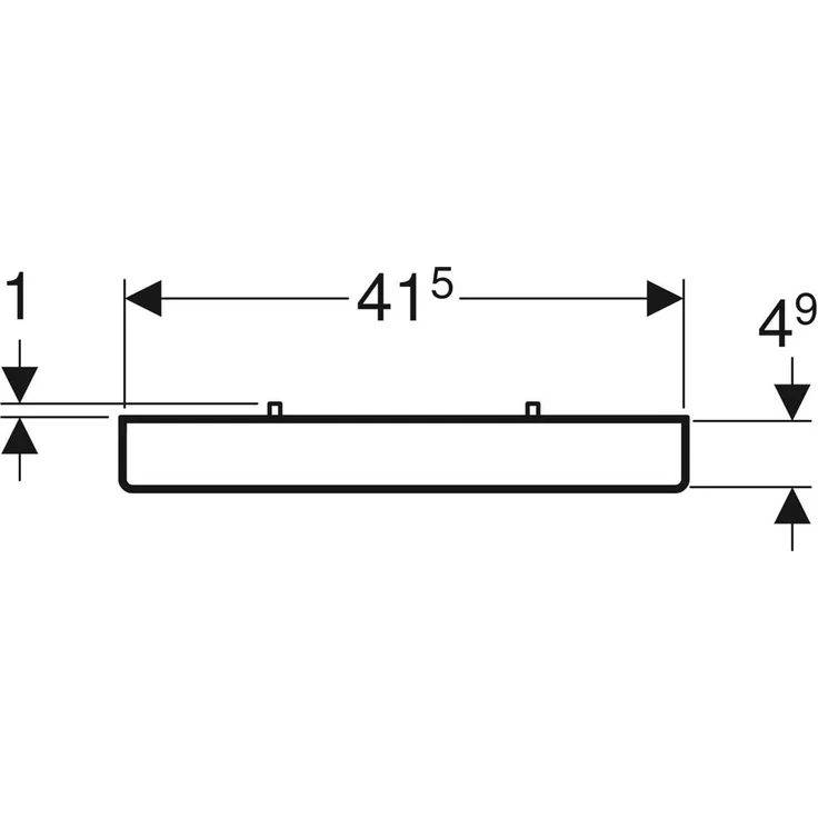 Geberit iCon Handtuchhalter, für Badezimmermöbel, 42mm, 502.328, Farbe: Hochglanz Verchromt - 502.328.00.1 – Bild 4
