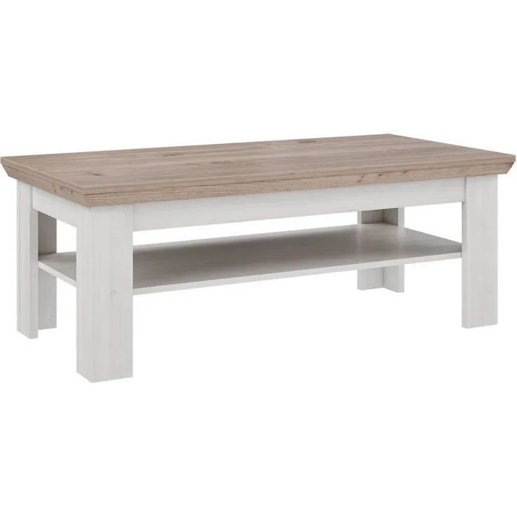 FORTE Iloppa Club Tisch, Holzwerkstoff, Grau/Weiß, 120,6 x 45,3 x 60,4 cm