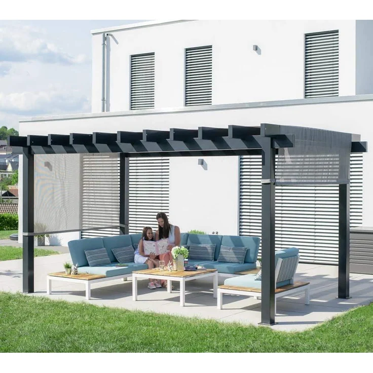 Sojag Yamba 1016 | Metall Pergola mit Sonnensegel – Bild 2