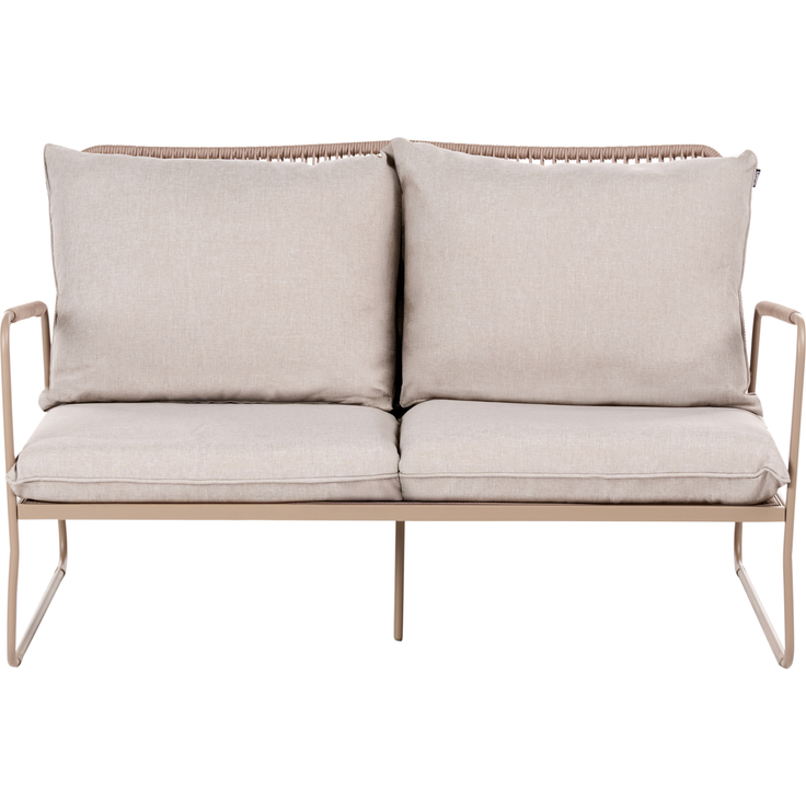 Lounge Set mit Tisch 4-Sitzer ACCEGLIO Metall Beige – Bild 5