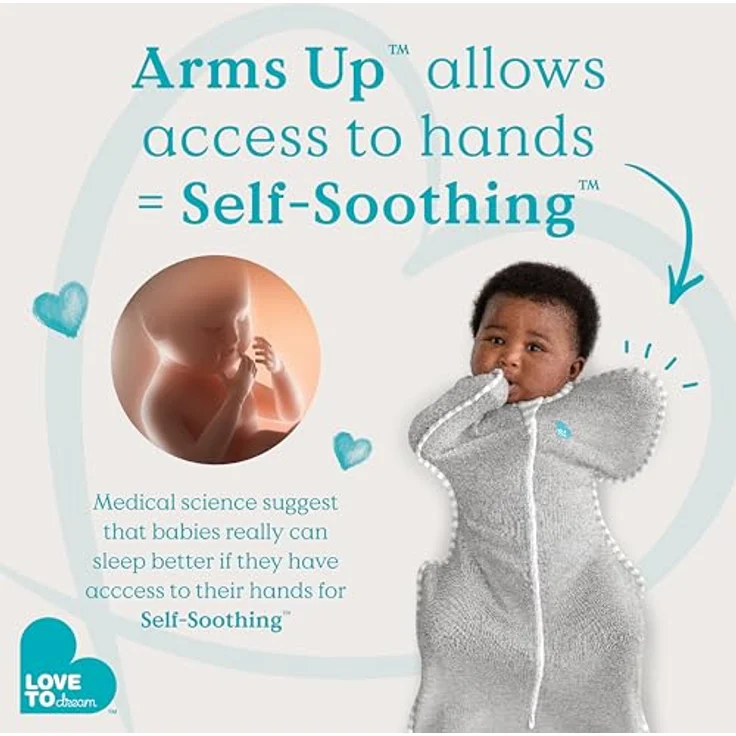 Love To Dream Übergang Pucksack, Baby Schlafsack, XL (11-14kg), ideal für Moderate Temperaturen 20-24°C, Arme hoch, zweiweg-Reißverschluss für einfaches Windelwechseln, abzippbare Flügel, Rosa – Bild 4