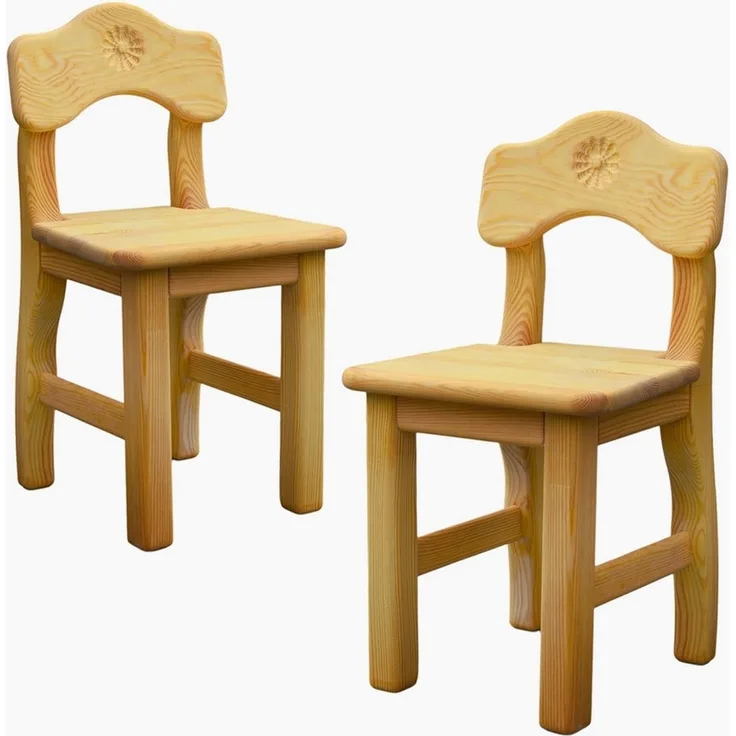 Madera Spielzeuge Kinderstuhl Kinderstuhl 2er Set (packung, 2 St), Qualitäts Arbeit aus Deutschland, fertig Montiert