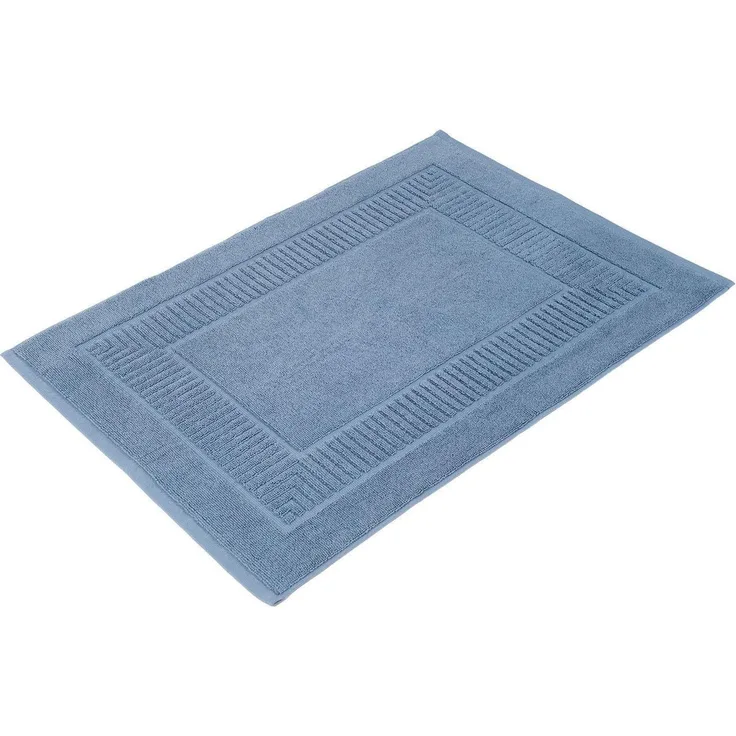 Gözze Badematte BIO Frottier, Höhe 7 mm, beidseitig nutzbar, fußbodenheizungsgeeignet, Baumwolle (Bio-Baumwolle), rechteckig, Badvorleger, Frottier-Qualität, mit Bordüre