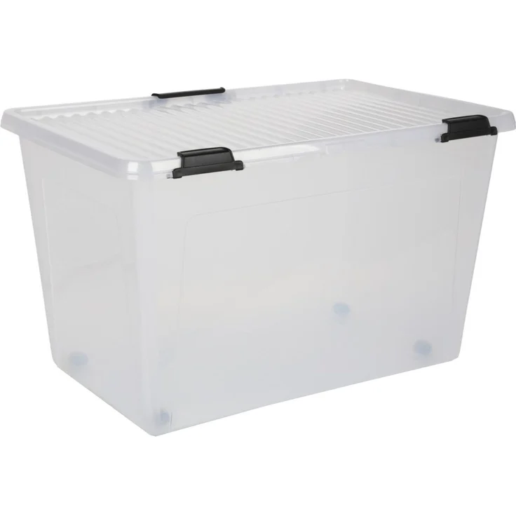 Jelenia Plast Scharnierbox, 52L, mit Deckel, Kunststoff Transparent, 60 x 40 x 35 cm – Bild 2