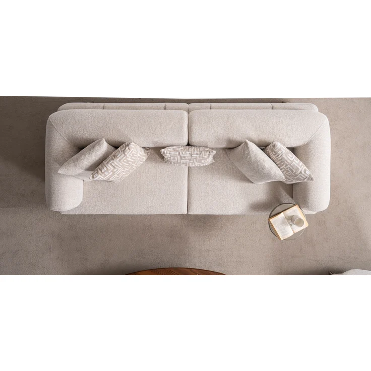 Sitzgruppe/Sofa Set - Wohnzimmergarnitur "Olvina" 3+3+1-Beige – Bild 13