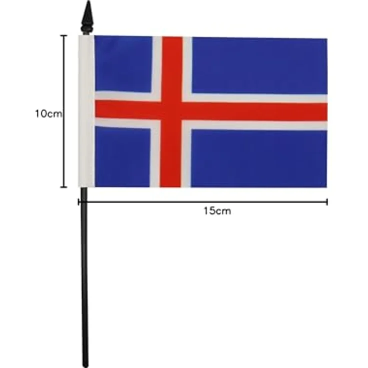 AZ FLAG - Tischflagge Island - 15x10 cm - Isländische Tischfahne 10 x 15 Cm - Flaggen – Bild 6