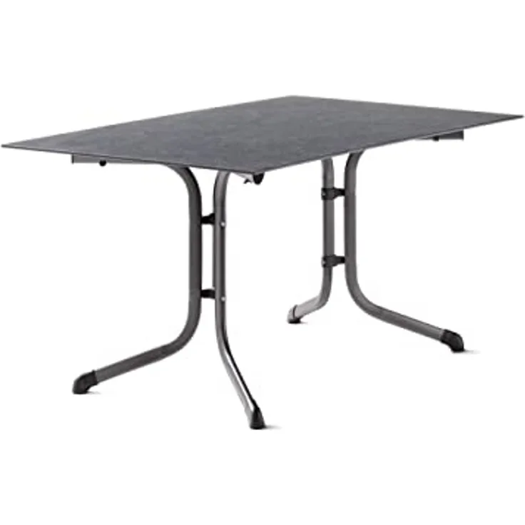 Sieger Boulevard-Klapptisch Boulevard-Klapptisch klappbar, Stahlrohr Eisengrau 90 x 73 x 140 cm