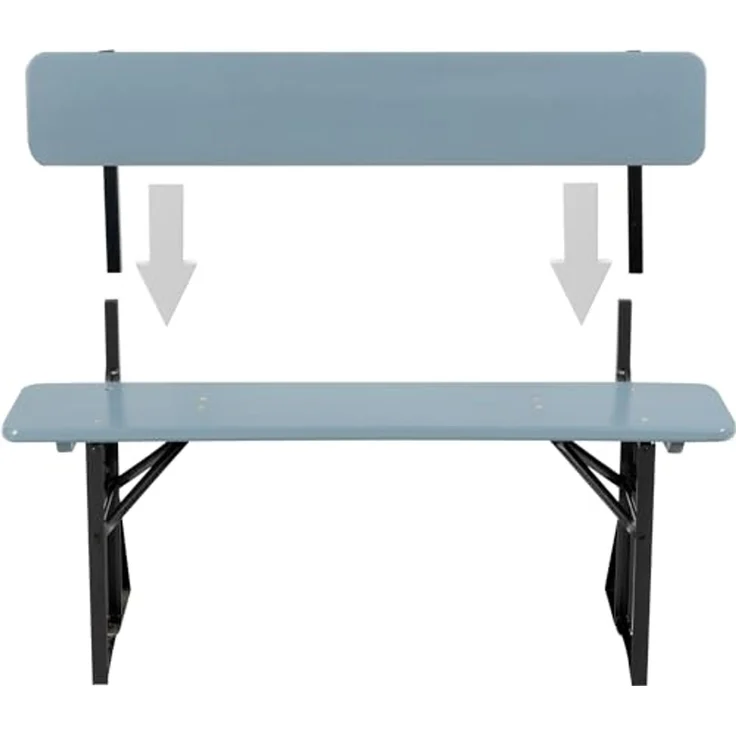Stagecaptain Sitzbank "Hirschgarten" Bierzeltbank mit Lehne 119 cm (2-St), Gartensitzbank, Campingbank, Gartenbank zusammenklappbar – Bild 5
