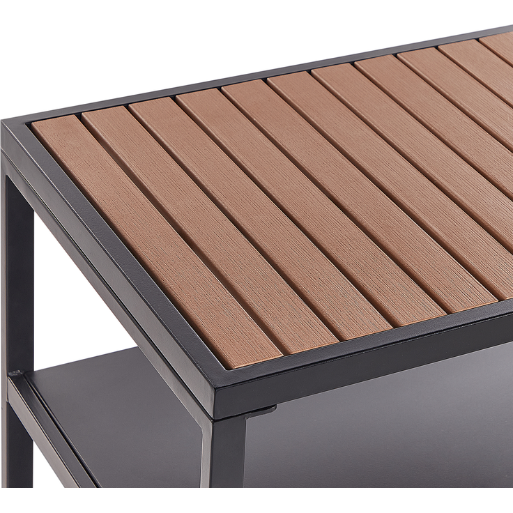 Outdoor-Kücheninsel mit Spüle AVETRANA Metall Schwarz – Bild 6