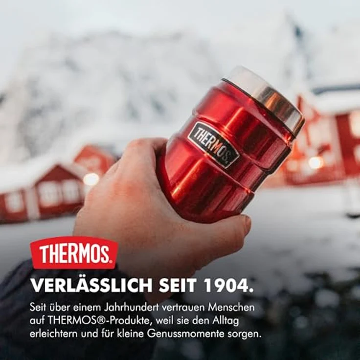 Thermos STAINLESS KING Thermobecher aus Edelstahl ice grey 0,47l - Coffee to Go Becher, absolut dicht, spülmaschinenfest, 7h heiß & 18h kalt, mit Haken für Teebeutel, BPA-frei – Bild 3