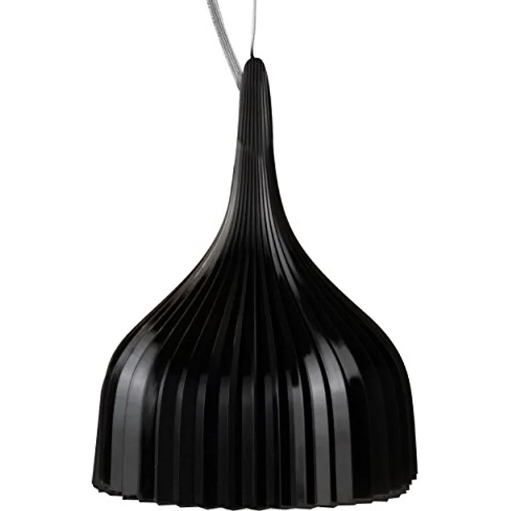 Kartell È, Hängelampen, Schwarz Deckende Farben